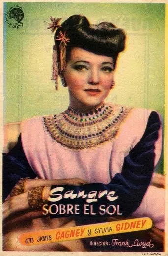 Póster de Sangre sobre el sol (1945) con Rosemary DeCamp como Edith Miller