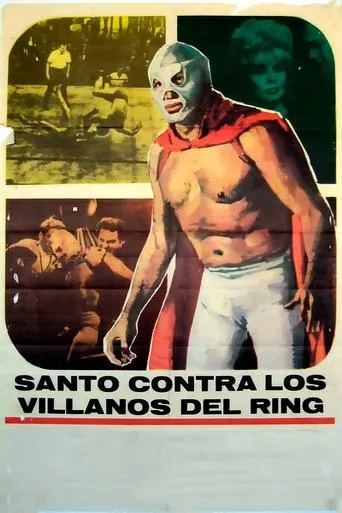 Póster de Santo el enmascarado de plata vs. los villanos del ring