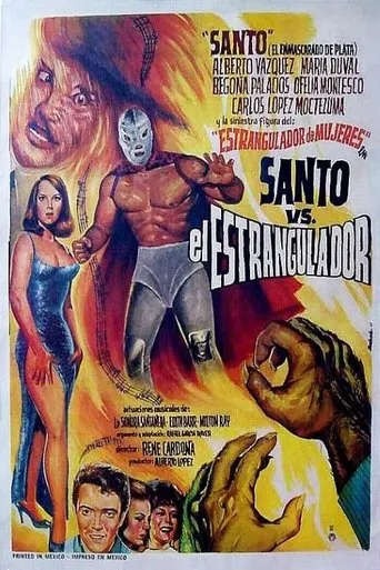 Póster de Santo vs. el estrangulador