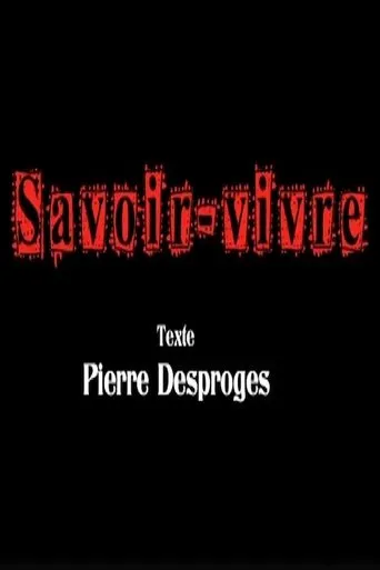 Póster de Savoir-vivre
