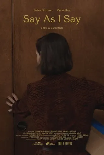 Póster de Say as I Say