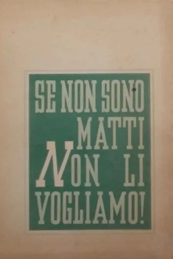 Póster de Se non son matti non li vogliamo