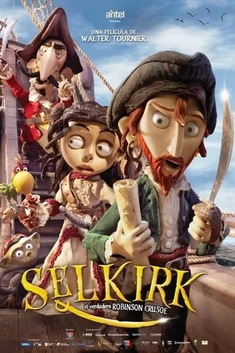 Póster de Selkirk, el verdadero Robinson Crusoe