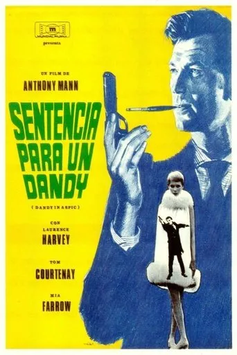 Póster de Sentencia para un Dandy (1968) con Peter Cook como Prentiss