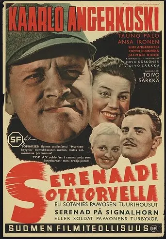 Póster de Serenaadi sotatorvella eli sotamies Paavosen tuurihousut