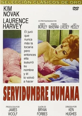 Póster de Servidumbre humana (1964) con Roger Livesey como Thorpe Athelny