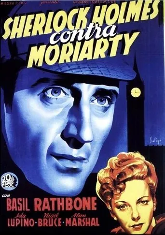 Póster de Sherlock Holmes contra Moriarty (1939) con Ivan F. Simpson como Gates - Trial Prosecutor (uncredited)