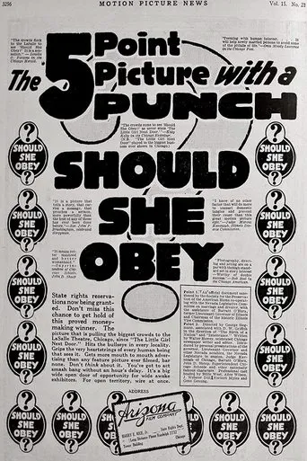 Póster de Should She Obey?