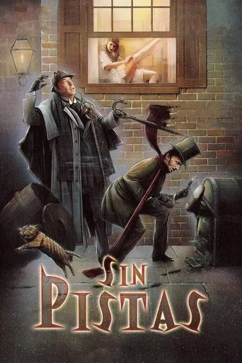 Póster de Sin Pistas (1988) con Peter Cook como Greenhough