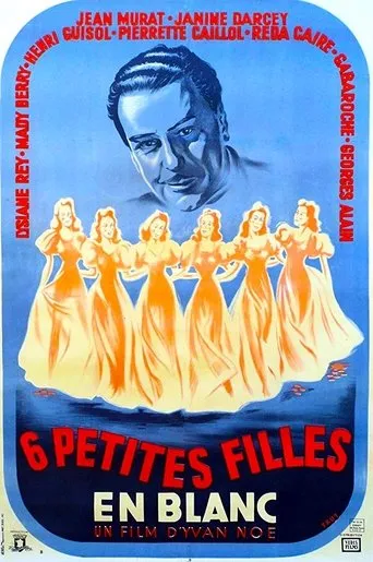Póster de Six petites filles en blanc