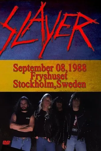 Póster de Slayer: Live at Fryhuset - Stockholm, Sweden - 9/8/1988