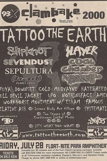 Póster de Slipknot - Live at 93x Clambake 2000
