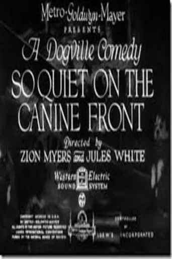Póster de So Quiet on the Canine Front