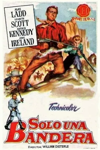 Póster de Solo una bandera (1951) con Ralph Moody como George Meredyth, Undertaker