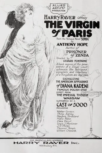 Póster de Sophy of Kravonia; or, The Virgin of Paris