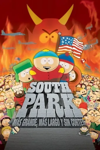Póster de South Park: Más grande, más largo y sin cortes (1999) con Nick Rhodes como Canadian Fighter Pilot (voice)