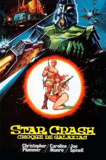 Póster de Star Crash, choque de galaxias (1978) con David Hasselhoff como Simon
