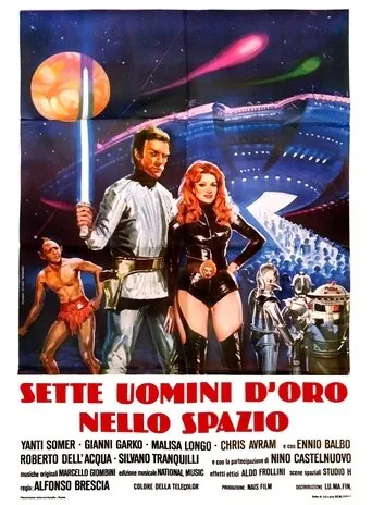 Póster de Star Odyssey (1979) con Franco Ressel como Commander Barr