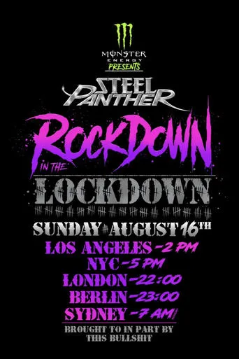 Póster de Steel Panther - Rockdown In The Lockdown