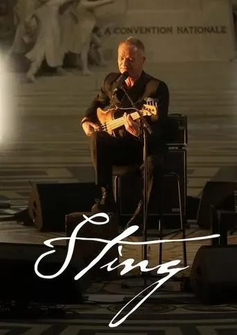 Póster de Sting en el Panteón de París