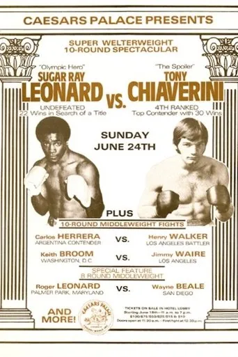 Póster de Sugar Ray Leonard vs. Tony Chiaverini