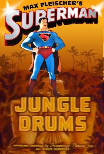 Póster de Superman: Tambores de la Jungla (1943) con Jack Mercer como Lieutenant Fleming / Pilot #1 (voice) (uncredited)