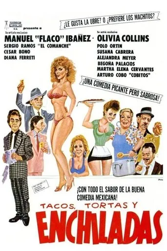 Póster de Tacos, tortas y enchiladas