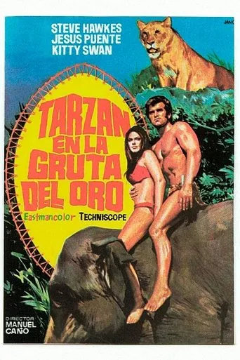 Póster de Tarzán en la gruta del oro