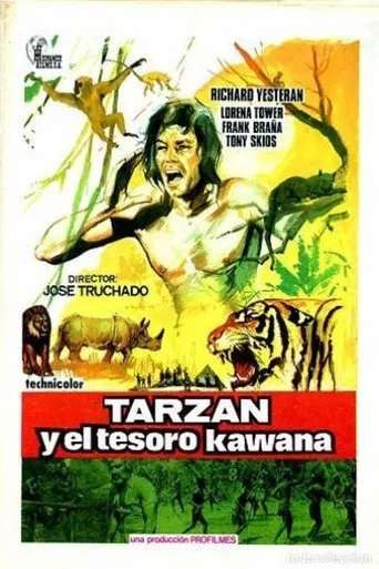Póster de Tarzán y el tesoro Kawana