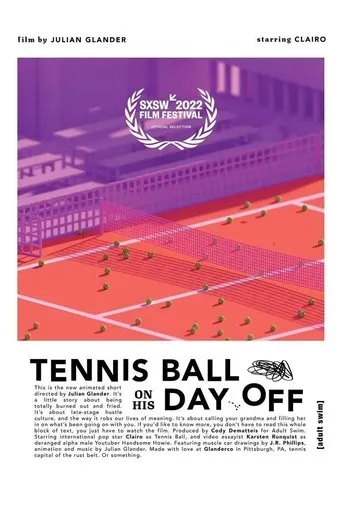 Póster de Tennis Ball on His Day Off