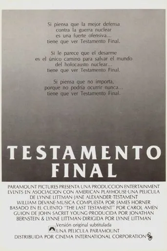 Póster de Testamento final