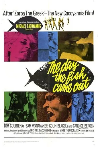 Póster de The Day the Fish Came Out (1967) con Ian Ogilvy como Peter