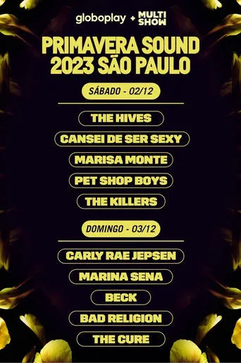 Póster de The Killers - Primavera Sound São Paulo 2023