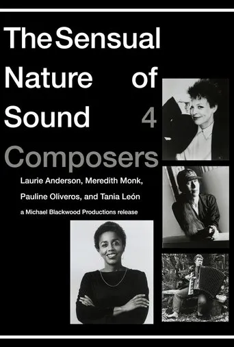 Póster de The Sensual Nature of Sound: 4 Composers Laurie Anderson, Tania Leon, Meredith Monk, Pauline Oliveros