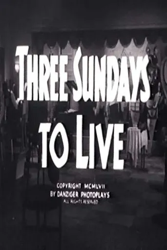 Póster de Three Sundays to Live