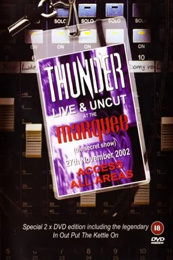 Póster de Thunder - Live And Uncut At The Marquee