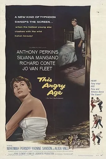 Póster de Tiempos de ira (1957) con Jo Van Fleet como Mme. Dufresne