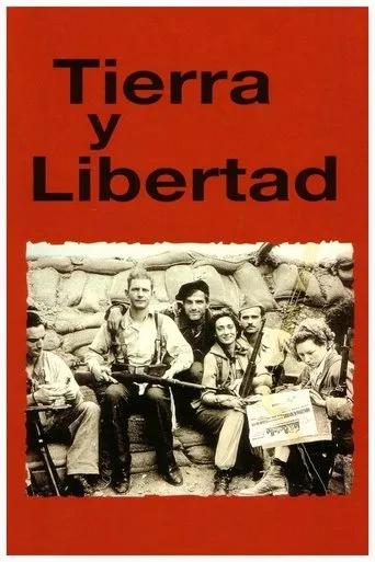 Póster de Tierra y libertad (1995) con Jordi Dauder como Salas