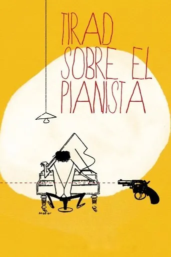 Póster de Tirad sobre el pianista (1960) con Marie Dubois como Léna