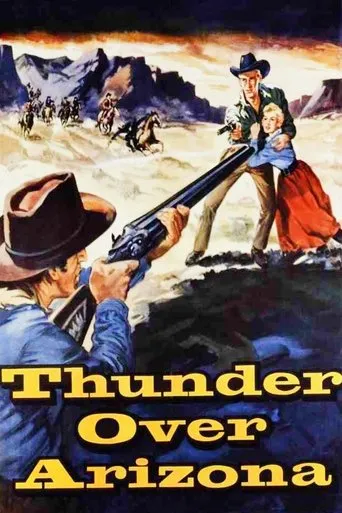 Póster de Tormenta sobre Arizona (1956) con Kristine Miller como Fay Warren