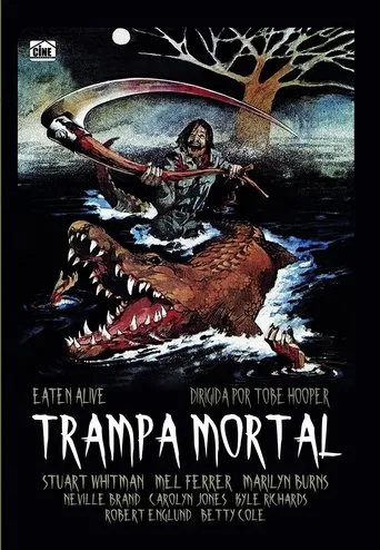 Póster de Trampa mortal (1976) con David Hayward como The Cowboy