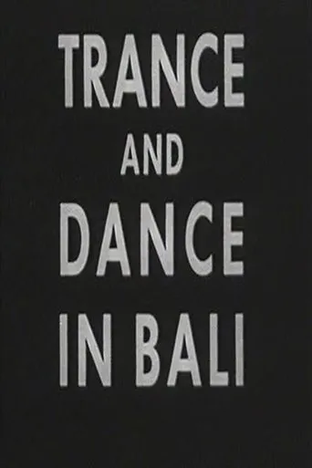 Póster de Trance and Dance in Bali