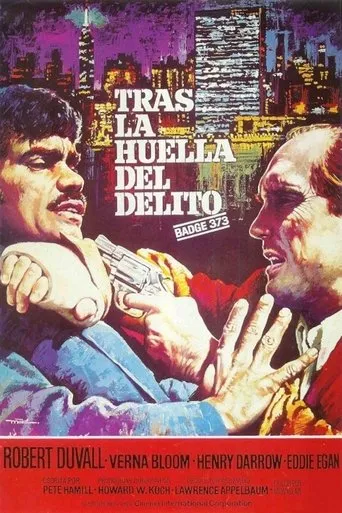 Póster de Tras la huella del delito (1973) con Pete Hamill