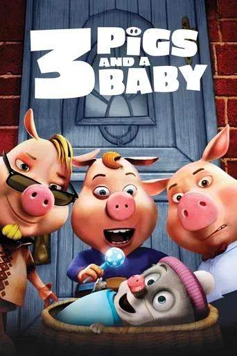 Póster de Tres cerdos y un bebé