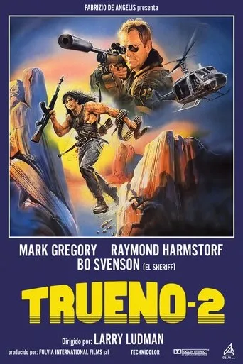 Póster de Trueno 2 (1987) con Raimund Harmstorf como Rusty