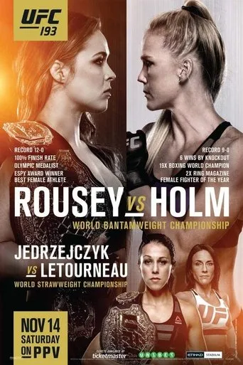 Póster de U F C 193: Rousey Vs Holm (2015) con Peter Sobotta como Self