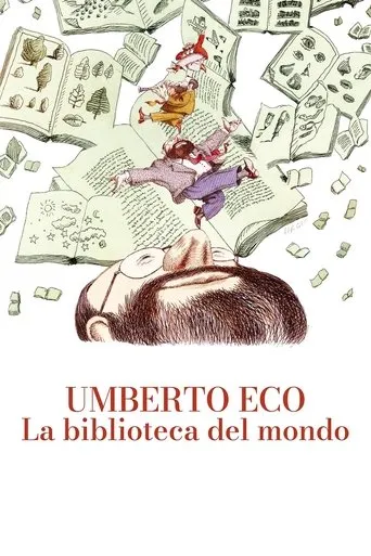 Póster de Umberto Eco: la biblioteca del mondo