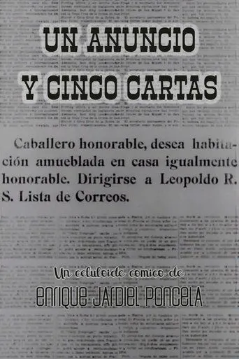 Póster de Un anuncio y cinco cartas