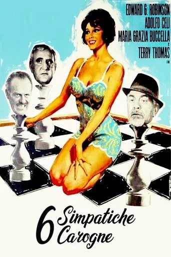 Póster de Un atraco de ida y vuelta (1968) con Maria Grazia Buccella como Monique Brissard