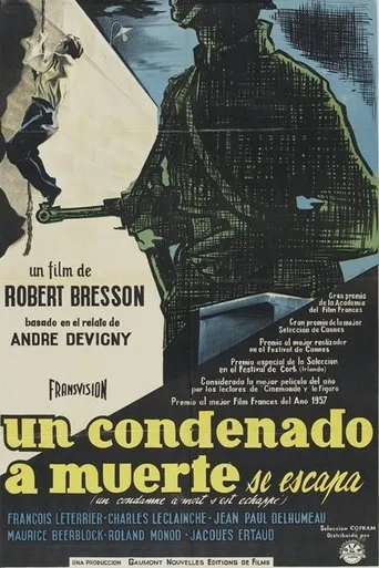 Póster de Un condenado a muerte se ha escapado (1956) con Roland Monod como Priest of Leiris